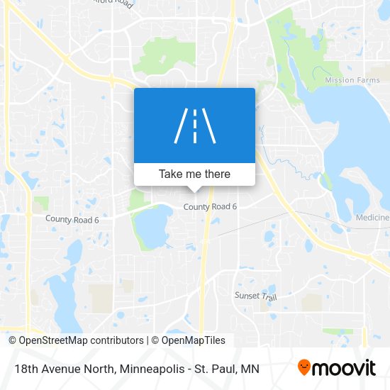 18th Avenue North map