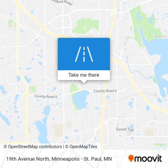 19th Avenue North map