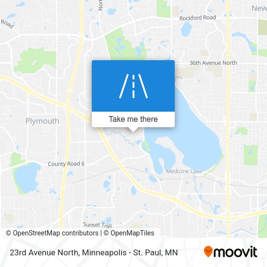 Mapa de 23rd Avenue North