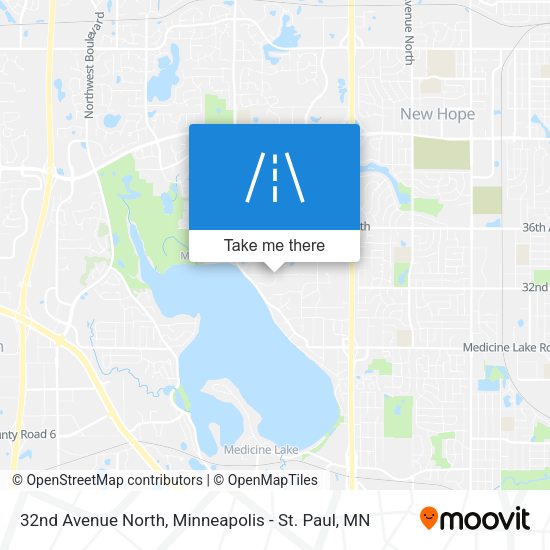 32nd Avenue North map
