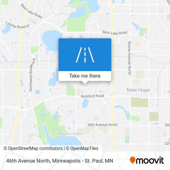 46th Avenue North map