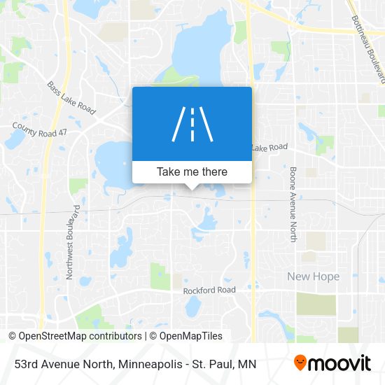 53rd Avenue North map