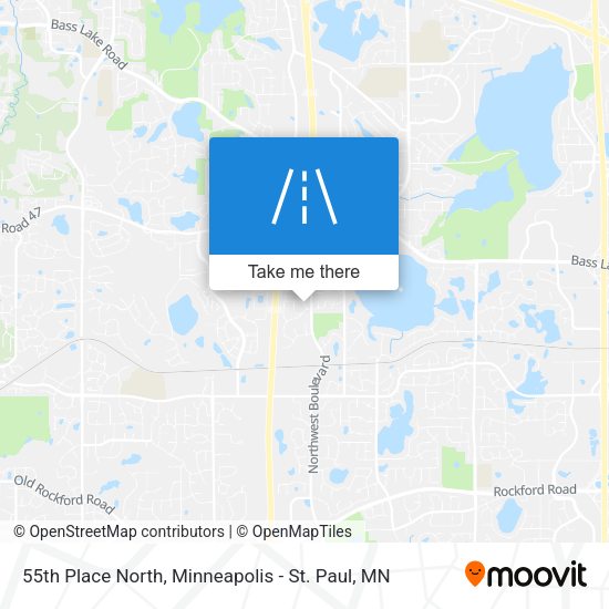 Mapa de 55th Place North