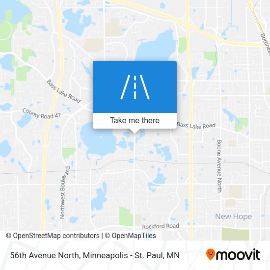 56th Avenue North map