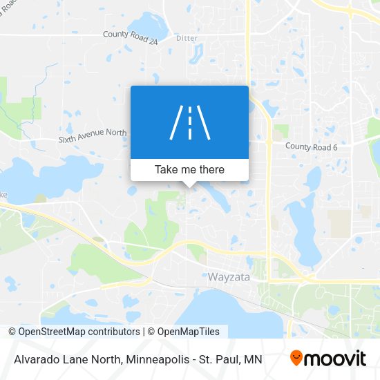 Alvarado Lane North map