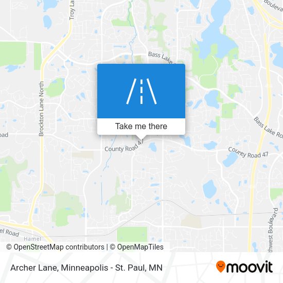 Mapa de Archer Lane