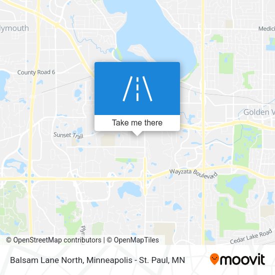 Balsam Lane North map