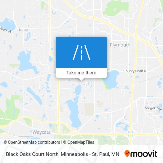 Mapa de Black Oaks Court North