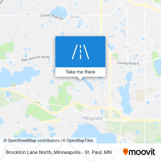 Brockton Lane North map