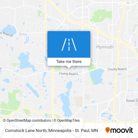 Comstock Lane North map