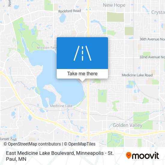 East Medicine Lake Boulevard map