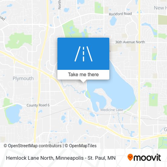 Hemlock Lane North map