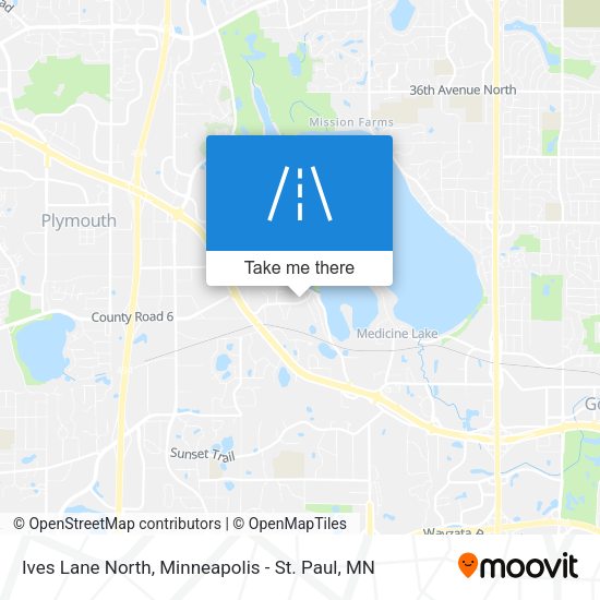 Mapa de Ives Lane North