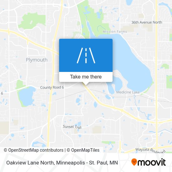 Oakview Lane North map