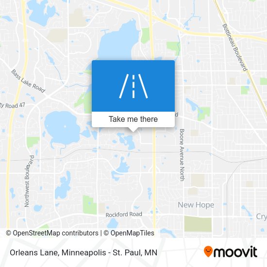 Orleans Lane map