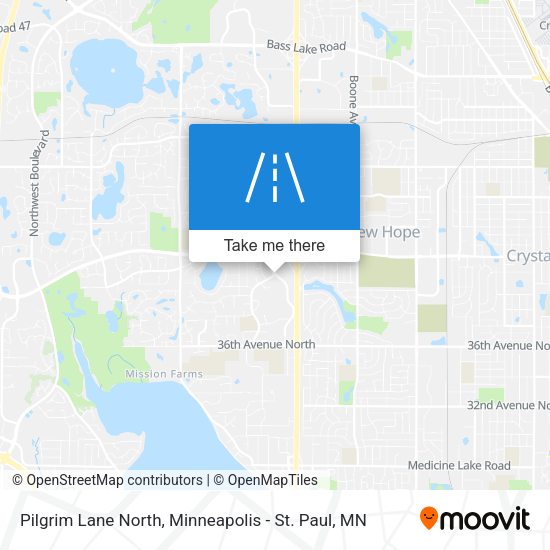 Pilgrim Lane North map
