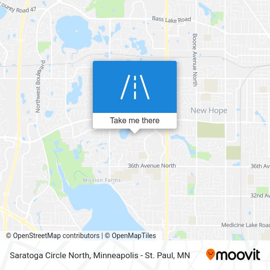Mapa de Saratoga Circle North