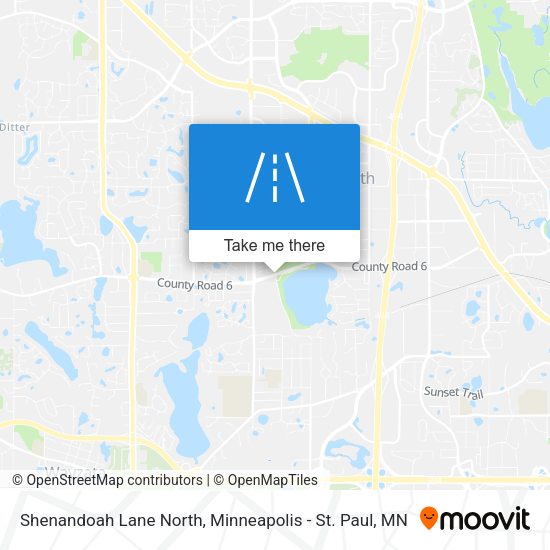 Mapa de Shenandoah Lane North