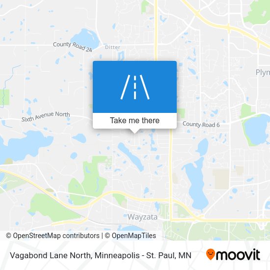 Vagabond Lane North map