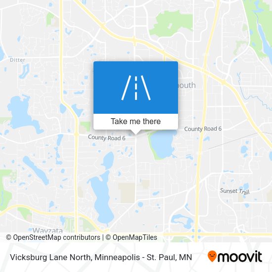 Mapa de Vicksburg Lane North