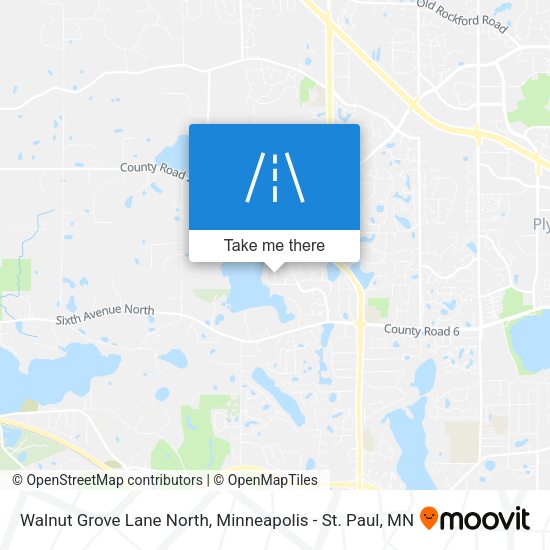 Mapa de Walnut Grove Lane North