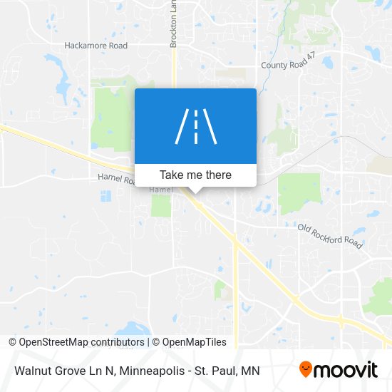 Walnut Grove Ln N map