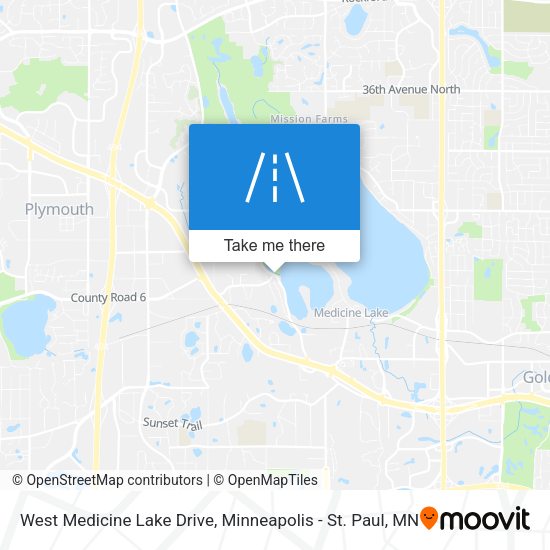 West Medicine Lake Drive map