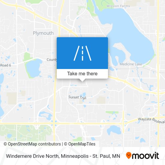 Windemere Drive North map