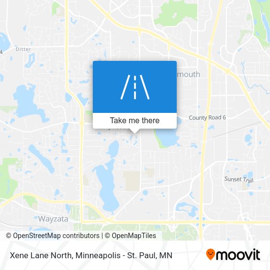 Mapa de Xene Lane North