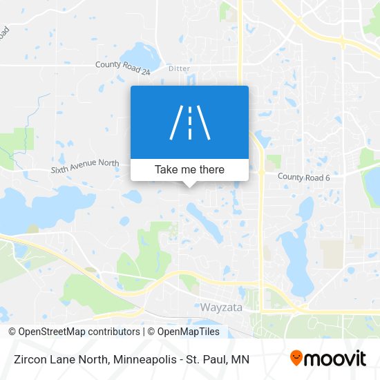 Mapa de Zircon Lane North