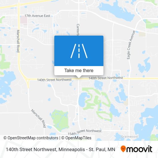 Mapa de 140th Street Northwest