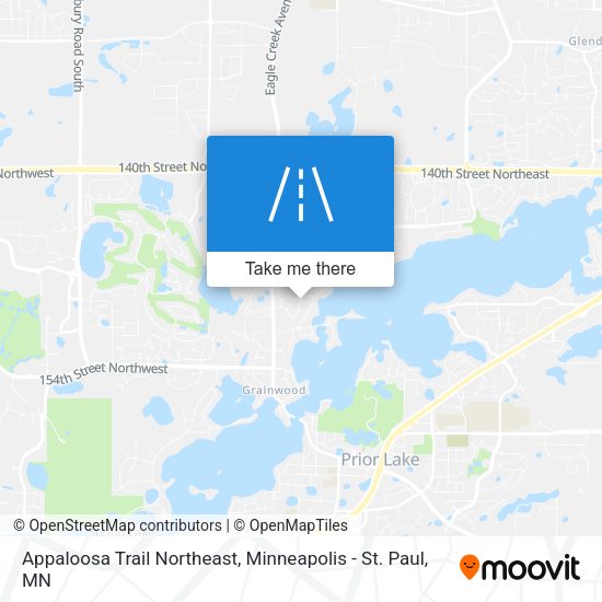 Appaloosa Trail Northeast map