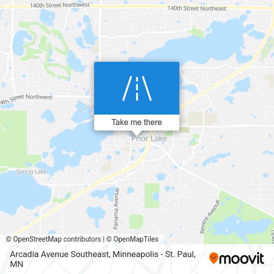 Arcadia Avenue Southeast map