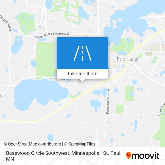 Basswood Circle Southwest map