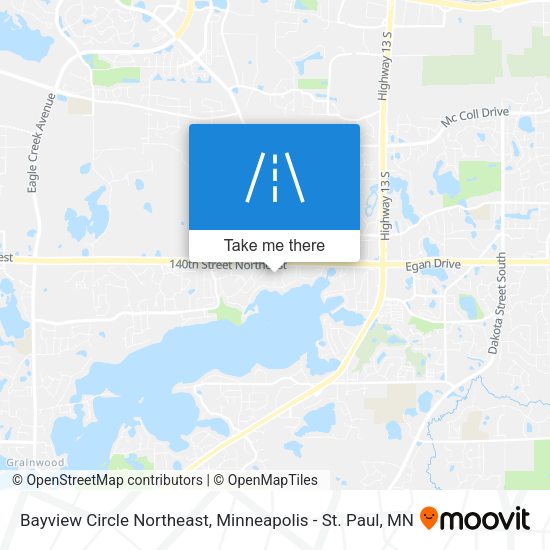 Mapa de Bayview Circle Northeast