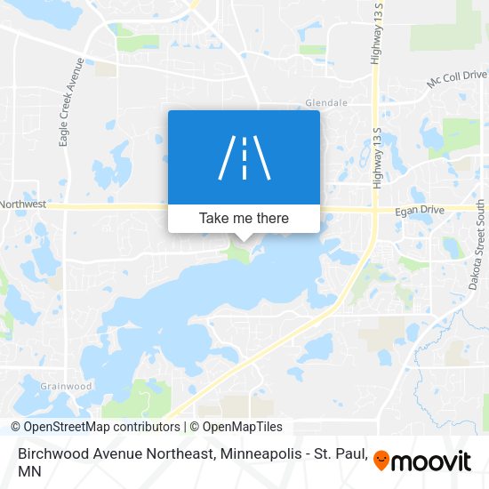 Birchwood Avenue Northeast map