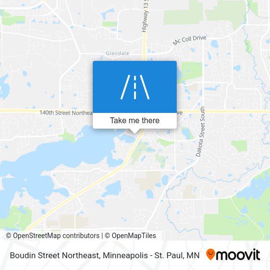 Boudin Street Northeast map