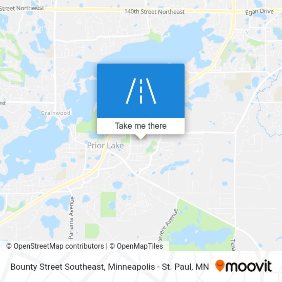 Mapa de Bounty Street Southeast