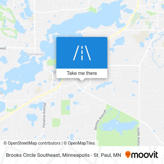 Brooks Circle Southeast map