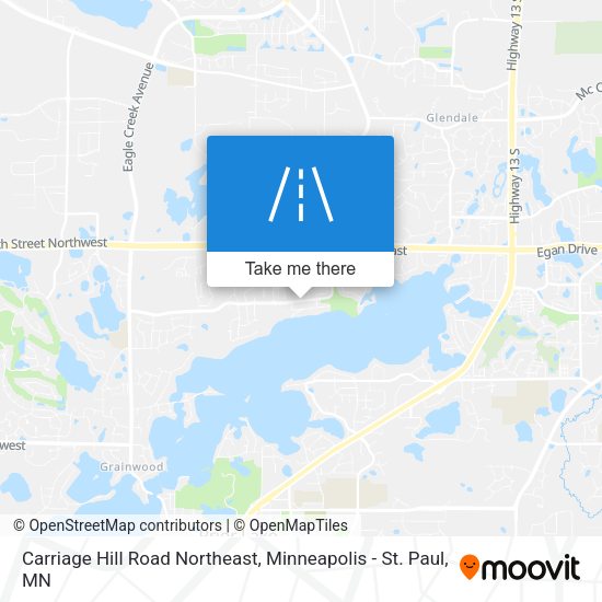 Carriage Hill Road Northeast map