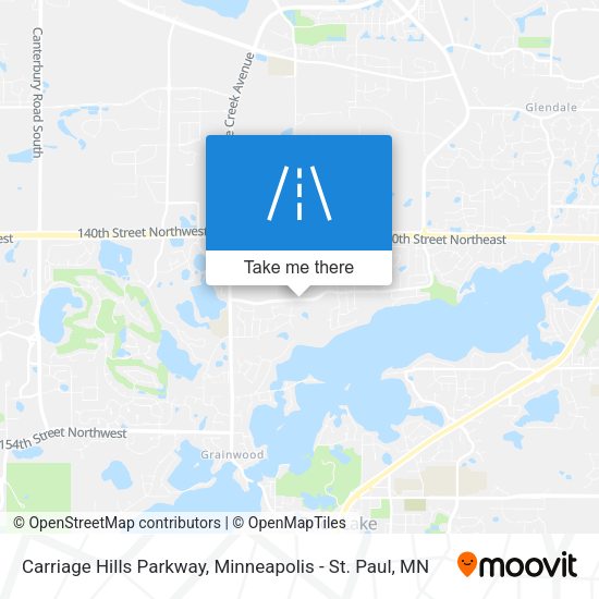 Carriage Hills Parkway map