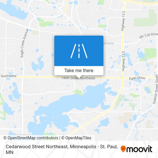 Cedarwood Street Northeast map