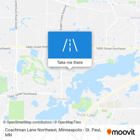 Coachman Lane Northeast map