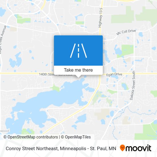 Conroy Street Northeast map