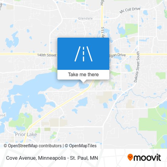 Mapa de Cove Avenue