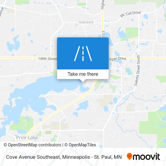 Cove Avenue Southeast map