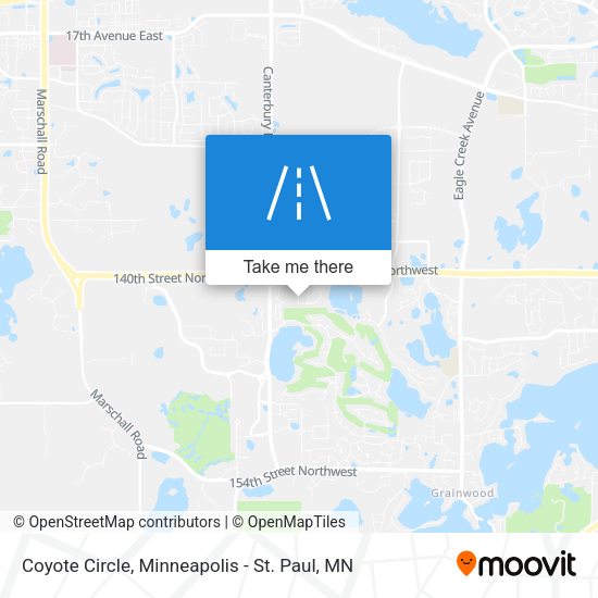 Coyote Circle map