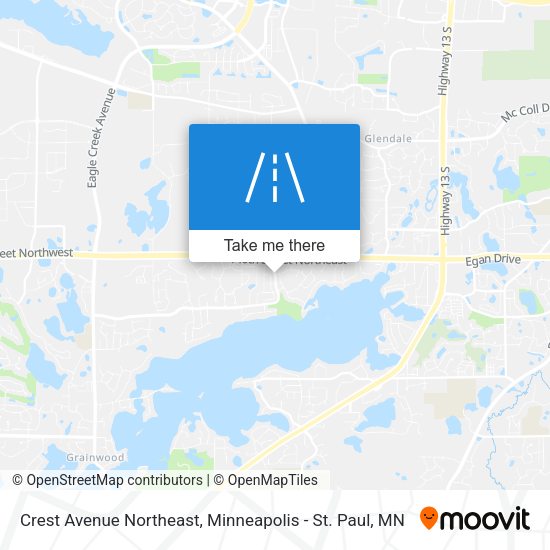 Crest Avenue Northeast map