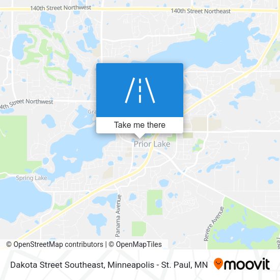 Mapa de Dakota Street Southeast