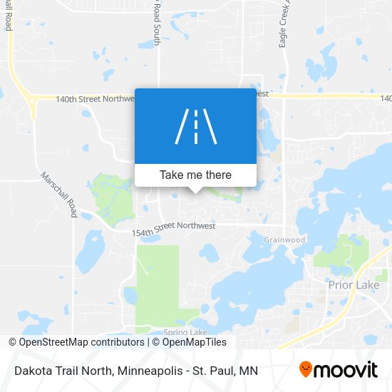Dakota Trail North map
